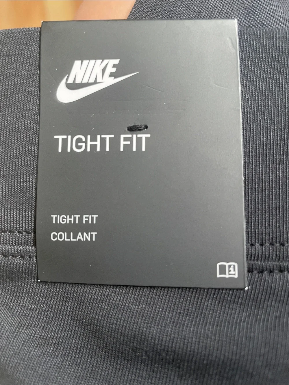 Nike Tight Fit Collant Bike Shorts Black High-Rise  with Swoosh Medium